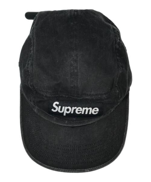 SUPREME（シュプリーム）SUPREME (シュプリーム) Washed Chino Twill Camp Cap （ウォッシュドチノツウィルキャンプキャップ） ブラックの古着・服飾アイテム