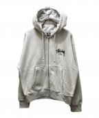 stussyステューシー）の古着「ZIP HOODIE GUAM（ジップフーディ）/ 3973967 / グアム限定」｜グレー