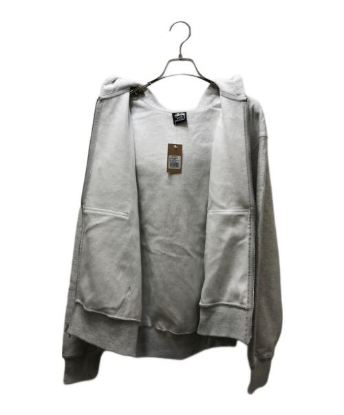 stussy（ステューシー）stussy (ステューシー) ZIP HOODIE GUAM（ジップフーディ）/ 3973967 / グアム限定 グレー サイズ:Mの古着・服飾アイテム