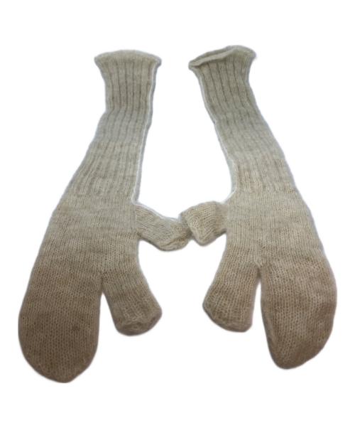 MM6 Maison Margiela（エムエムシックスメゾンマルジェラ）MM6 Maison Margiela (エムエムシックスメゾンマルジェラ) 指なしグローブ  S52TS0036 S18057 ベージュの古着・服飾アイテム