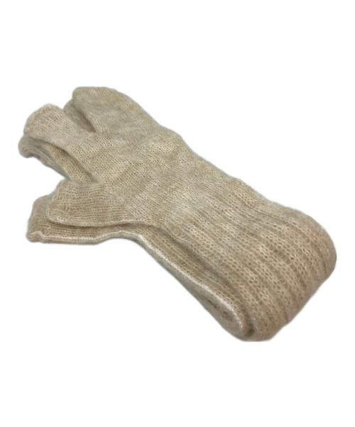 MM6 Maison Margiela（エムエムシックスメゾンマルジェラ）MM6 Maison Margiela (エムエムシックスメゾンマルジェラ) 指なしグローブ  S52TS0036 S18057 ベージュの古着・服飾アイテム