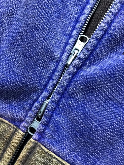 TTT MSW（ティー）TTT MSW (ティー) 26SS Fade damage zip up hoodie（フェードダメージ ジップアップフーディ）/ TTT-26SS-CT03 / リバーシブルスウェットパーカー ブラウン×パープル サイズ:Mの古着・服飾アイテム