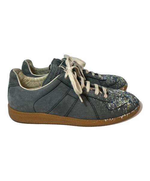 Maison Margiela（メゾンマルジェラ）Maison Margiela (メゾンマルジェラ) ペイント レプリカスニーカー　イタリア製　40　 グレー サイズ:40の古着・服飾アイテム