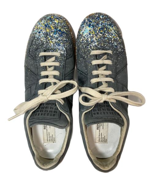 Maison Margiela（メゾンマルジェラ）Maison Margiela (メゾンマルジェラ) ペイント レプリカスニーカー　イタリア製　40　 グレー サイズ:40の古着・服飾アイテム