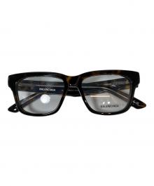 BALENCIAGA（バレンシアガ）の古着「セルフレーム ウェリントン 眼鏡　イタリア製　53□16-145」｜ブラウン