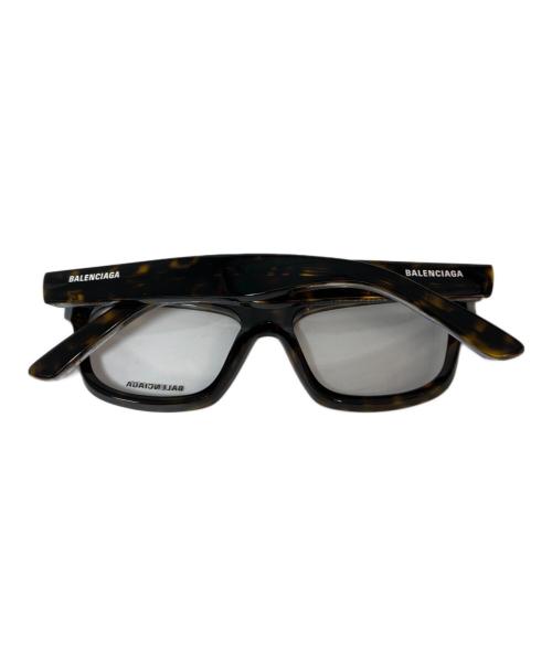 BALENCIAGA（バレンシアガ）BALENCIAGA (バレンシアガ) セルフレーム ウェリントン 眼鏡　イタリア製　53□16-145 ブラウン サイズ:53□16-145の古着・服飾アイテム