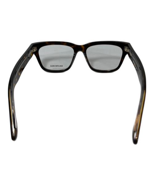 BALENCIAGA（バレンシアガ）BALENCIAGA (バレンシアガ) セルフレーム ウェリントン 眼鏡　イタリア製　53□16-145 ブラウン サイズ:53□16-145の古着・服飾アイテム