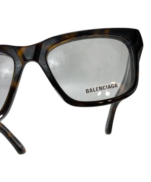 BALENCIAGA（バレンシアガ）BALENCIAGA (バレンシアガ) セルフレーム ウェリントン 眼鏡　イタリア製　53□16-145 ブラウン サイズ:53□16-145の古着・服飾アイテム