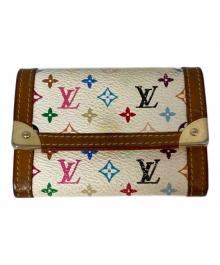 LOUIS VUITTON（ルイ ヴィトン）の古着「ポルトモネ・プラ 小銭入れ　フランス製」｜ホワイト