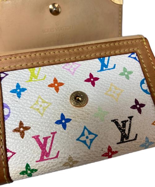 LOUIS VUITTON（ルイ ヴィトン）LOUIS VUITTON (ルイ ヴィトン) ポルトモネ・プラ 小銭入れ　フランス製 ホワイトの古着・服飾アイテム
