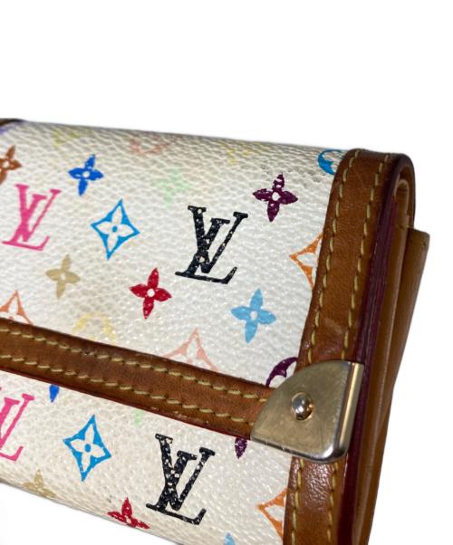 LOUIS VUITTON（ルイ ヴィトン）LOUIS VUITTON (ルイ ヴィトン) ポルトモネ・プラ 小銭入れ　フランス製 ホワイトの古着・服飾アイテム