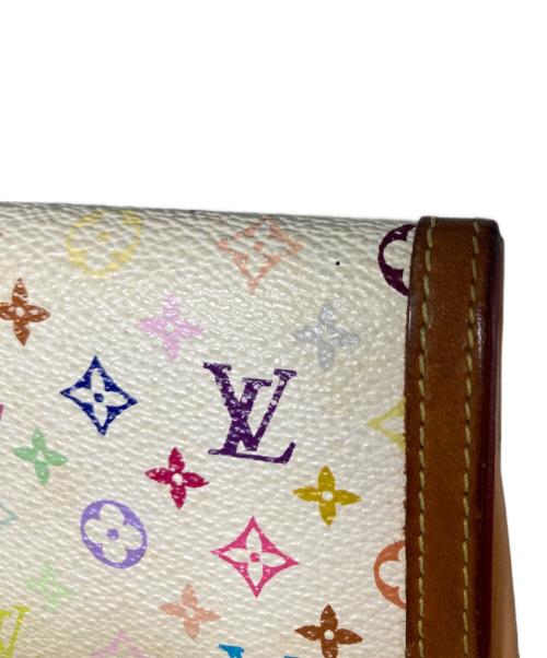 LOUIS VUITTON（ルイ ヴィトン）LOUIS VUITTON (ルイ ヴィトン) ポルトモネ・プラ 小銭入れ　フランス製 ホワイトの古着・服飾アイテム