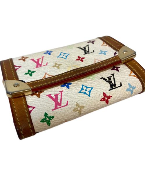 LOUIS VUITTON（ルイ ヴィトン）LOUIS VUITTON (ルイ ヴィトン) ポルトモネ・プラ 小銭入れ　フランス製 ホワイトの古着・服飾アイテム