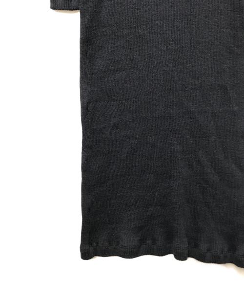 MM6 Maison Margiela（エムエムシックスメゾンマルジェラ）MM6 Maison Margiela (エムエムシックスメゾンマルジェラ) 21AW リブニット ロングスリーブ ドレス / S52CT0652 S23735 / ニットワンピース ネイビー サイズ:Sの古着・服飾アイテム