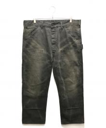 RRL（ダブルアールエル）の古着「エンジニアフィット ディストレスト キャンバス ダブルニー カーペンターパンツ」｜ブラウン
