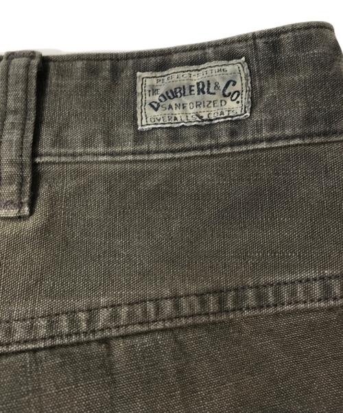 RRL（ダブルアールエル）RRL (ダブルアールエル) エンジニアフィット ディストレスト キャンバス ダブルニー カーペンターパンツ ブラウン サイズ:38×32の古着・服飾アイテム
