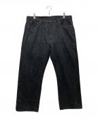 FULLCOUNTフルカウント）の古着「Clean Straight Denim (Super Smooth)」｜ブラック