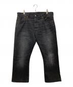 RRLダブルアールエル）の古着「Slim Bootcut Briarfield Selvedge Jeans」｜ブラック