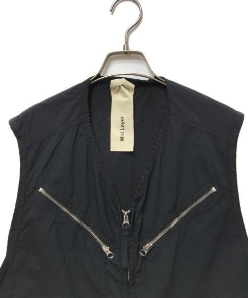 ten c（テンシー）ten c (テンシー) Garment Dyed Nylon Tactel Mid Layer（ガーメントダイ加工ナイロンタクテルミッドレイヤー ベスト）/ 25CTCUX01001 003780 ネイビー サイズ:54の古着・服飾アイテム