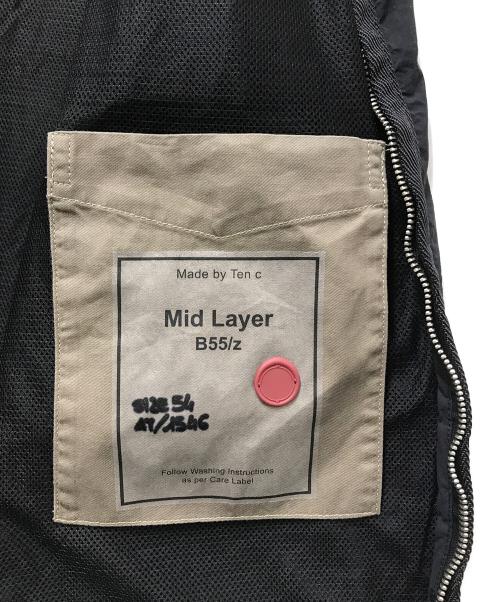 ten c（テンシー）ten c (テンシー) Garment Dyed Nylon Tactel Mid Layer（ガーメントダイ加工ナイロンタクテルミッドレイヤー ベスト）/ 25CTCUX01001 003780 ネイビー サイズ:54の古着・服飾アイテム