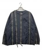 ALMOSTBLACKオールモストブラック）の古着「ZIP UP BLOUSON　23SS　」｜ブラック