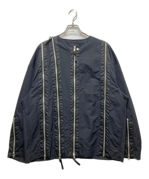 ALMOSTBLACK（オールモストブラック）ALMOSTBLACK (オールモストブラック) ZIP UP BLOUSON　23SS　 ブラック サイズ:3の古着・服飾アイテム