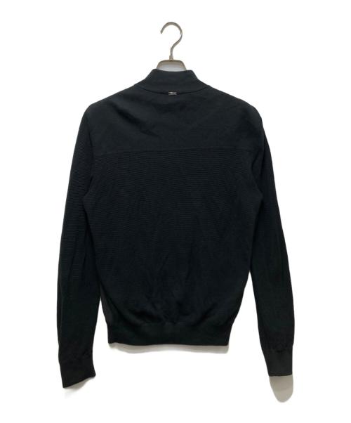 HERNO（ヘルノ）HERNO (ヘルノ) ストレッチナイロン×ワッフルニット ハイブリッドブルゾン 70909-67833-3 ブラック サイズ:48の古着・服飾アイテム