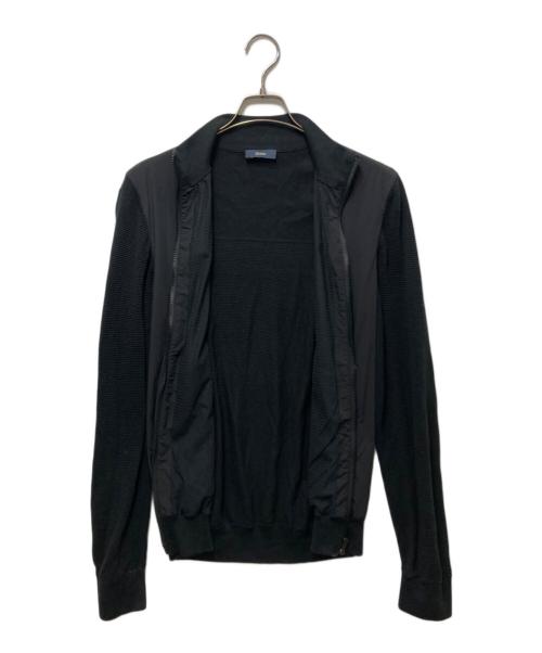HERNO（ヘルノ）HERNO (ヘルノ) ストレッチナイロン×ワッフルニット ハイブリッドブルゾン 70909-67833-3 ブラック サイズ:48の古着・服飾アイテム