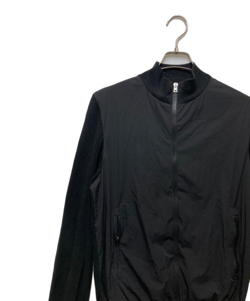 HERNO（ヘルノ）HERNO (ヘルノ) ストレッチナイロン×ワッフルニット ハイブリッドブルゾン 70909-67833-3 ブラック サイズ:48の古着・服飾アイテム
