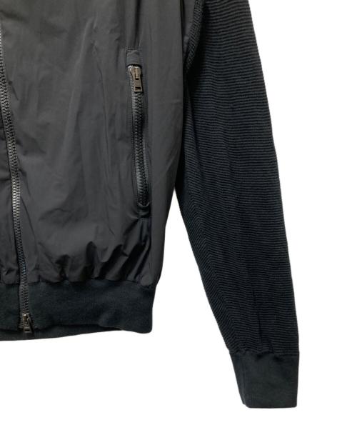 HERNO（ヘルノ）HERNO (ヘルノ) ストレッチナイロン×ワッフルニット ハイブリッドブルゾン 70909-67833-3 ブラック サイズ:48の古着・服飾アイテム