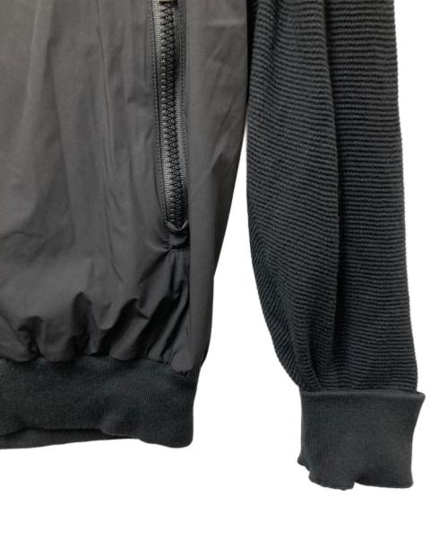 HERNO（ヘルノ）HERNO (ヘルノ) ストレッチナイロン×ワッフルニット ハイブリッドブルゾン 70909-67833-3 ブラック サイズ:48の古着・服飾アイテム
