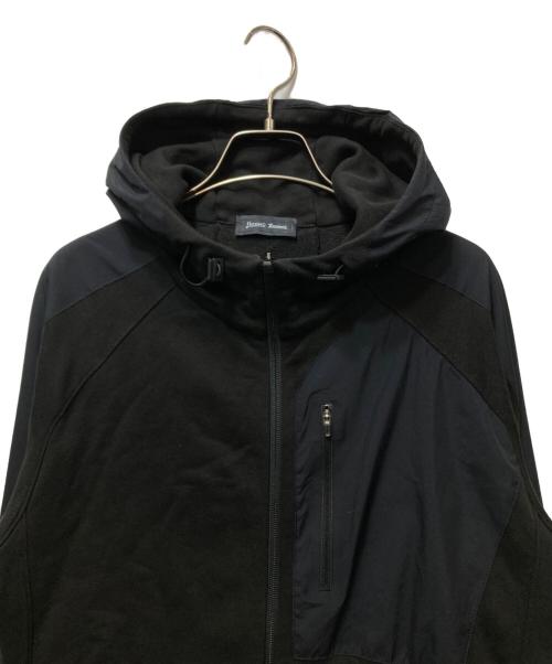 HERNO（ヘルノ）HERNO (ヘルノ) ラミナー スウェットジップアップパーカー ブラック サイズ:48の古着・服飾アイテム