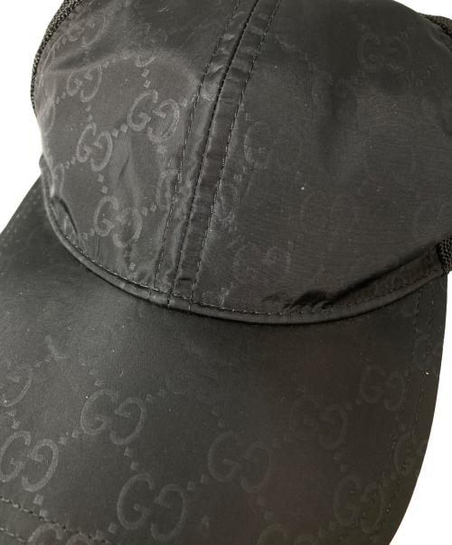 GUCCI（グッチ）GUCCI (グッチ) GGナイロン ベースボールキャップ / 510950 ブラック サイズ:Lの古着・服飾アイテム