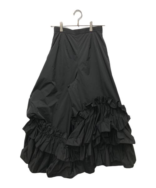 ENFOLD（エンフォルド）ENFOLD (エンフォルド) フリルデザインパンツ 300ES331-0310 ブラック サイズ:36の古着・服飾アイテム