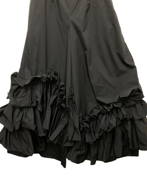 ENFOLD（エンフォルド）ENFOLD (エンフォルド) フリルデザインパンツ 300ES331-0310 ブラック サイズ:36の古着・服飾アイテム