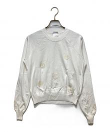 CHANEL（シャネル）の古着「ココマーク プルオーバー ラグランカットソー」｜ホワイト
