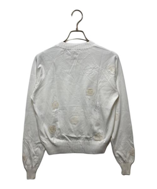CHANEL（シャネル）CHANEL (シャネル) ココマーク プルオーバー ラグランカットソー ホワイト サイズ:42の古着・服飾アイテム