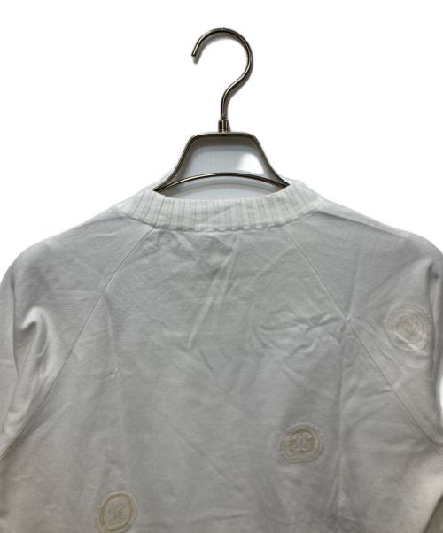 CHANEL（シャネル）CHANEL (シャネル) ココマーク プルオーバー ラグランカットソー ホワイト サイズ:42の古着・服飾アイテム