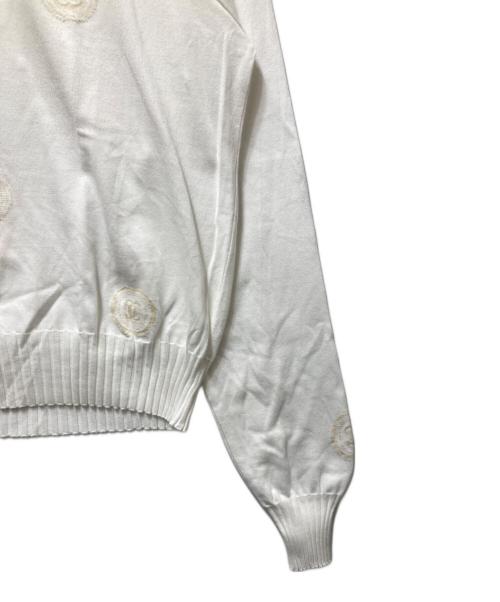 CHANEL（シャネル）CHANEL (シャネル) ココマーク プルオーバー ラグランカットソー ホワイト サイズ:42の古着・服飾アイテム