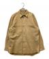 AURALEE（オーラリー）の古着「NUBUCK LEATHER BIG SHIRTS ヌバックレザービッグシャツ」｜ブラウン