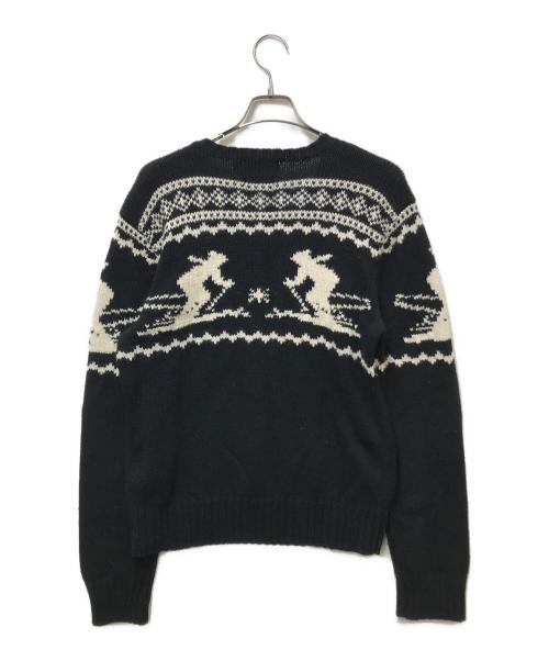 POLO BY RALPH LAUREN（ポロ バイ ラルフローレン）POLO BY RALPH LAUREN (ポロ バイ ラルフローレン) カシミヤ混Vネックニット ブラック サイズ:Mの古着・服飾アイテム