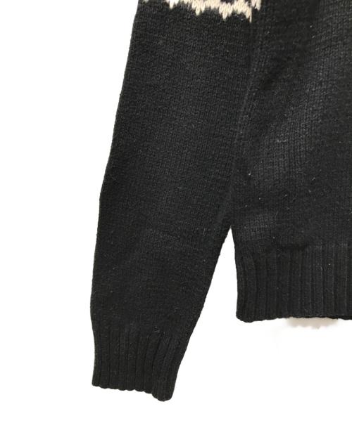 POLO BY RALPH LAUREN（ポロ バイ ラルフローレン）POLO BY RALPH LAUREN (ポロ バイ ラルフローレン) カシミヤ混Vネックニット ブラック サイズ:Mの古着・服飾アイテム