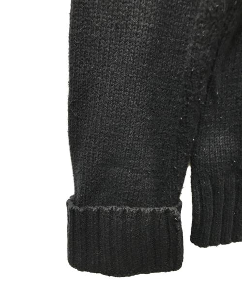POLO BY RALPH LAUREN（ポロ バイ ラルフローレン）POLO BY RALPH LAUREN (ポロ バイ ラルフローレン) カシミヤ混Vネックニット ブラック サイズ:Mの古着・服飾アイテム