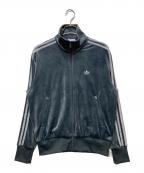 adidasアディダス）の古着「FIREBIRD VELOUR TRACK TOP(ファイアーバードベロアトラックトップ)　」｜グレー