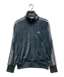 adidas（アディダス）の古着「FIREBIRD VELOUR TRACK TOP(ファイアーバードベロアトラックトップ)　」｜グレー