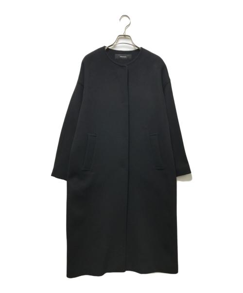 JOURNAL STANDARD（ジャーナルスタンダード）JOURNAL STANDARD (ジャーナルスタンダード) 22AW スーパー140ビーバーノーカラーコート 22020400903040 ブラック サイズ:記載なしの古着・服飾アイテム