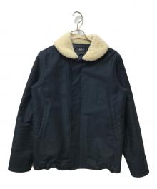 A.P.C.（アーペーセー）の古着「襟ボアジャケット」｜ネイビー