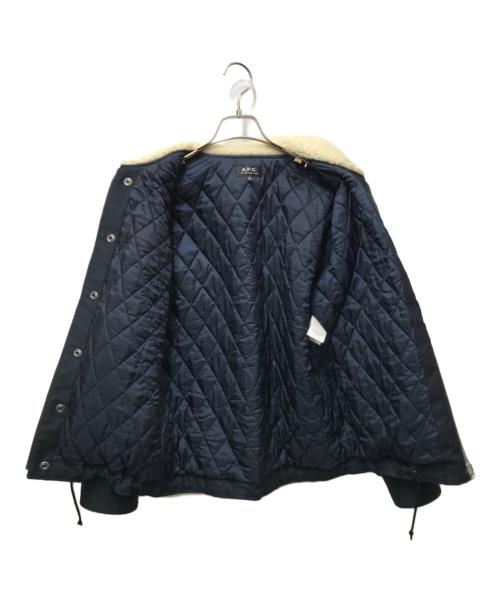 A.P.C.（アーペーセー）A.P.C. (アーペーセー) 襟ボアジャケット ネイビー サイズ:XSの古着・服飾アイテム