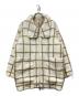 AMERI（アメリ）の古着「UND WINDOWPANE ZIPUP MIDI COAT」｜ホワイト