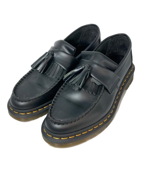 Dr.Martens（ドクターマーチン）Dr.Martens (ドクターマーチン) ADRIAN イエローステッチタッセルローファー ブラック サイズ:UK4の古着・服飾アイテム